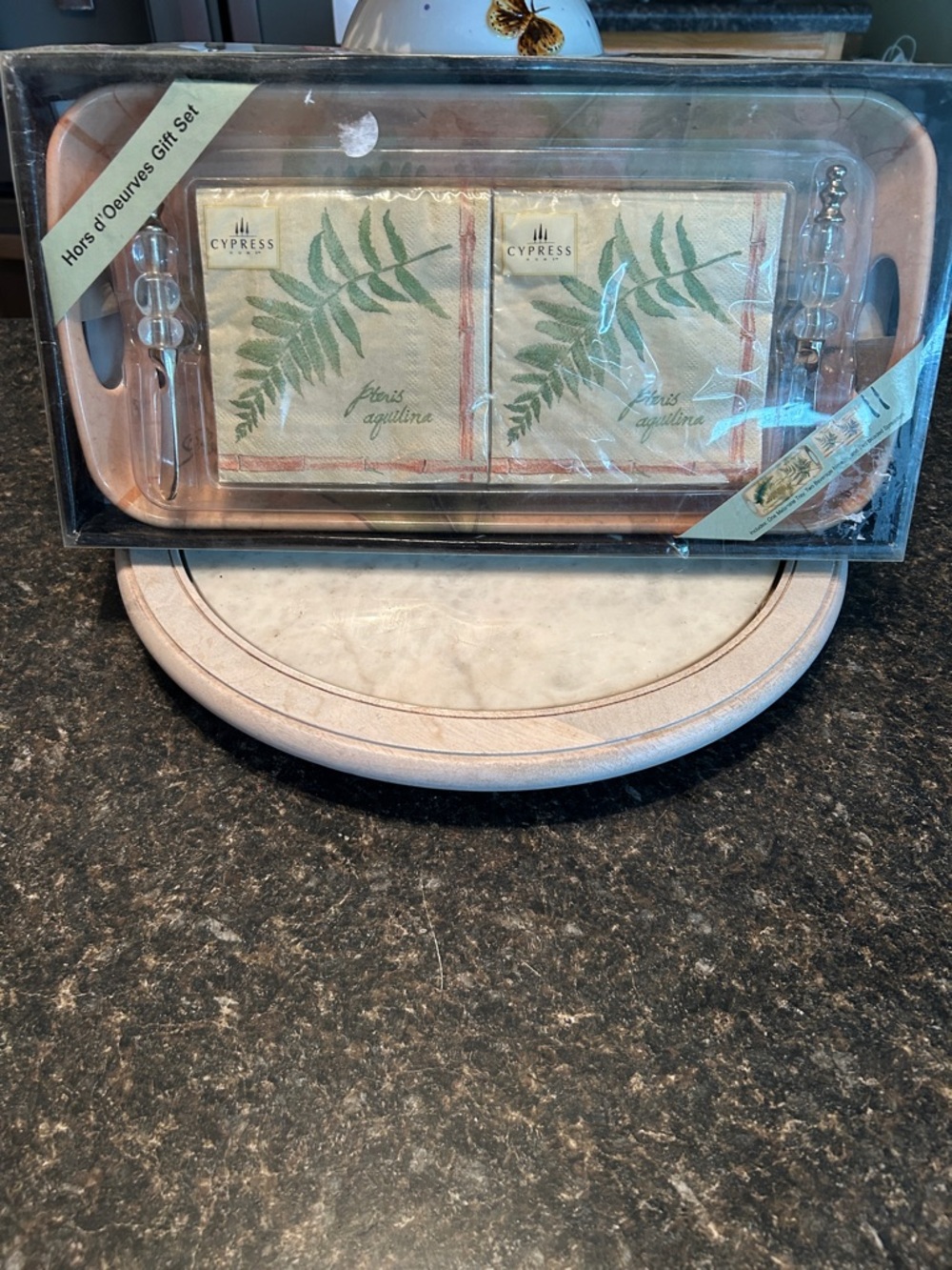 Cypress Pink Serving Tray Hors d'Oeuvres Gift Set